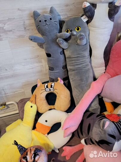 Гусь-обнимусь, фламинго, кот Батон, шлепа,подушки