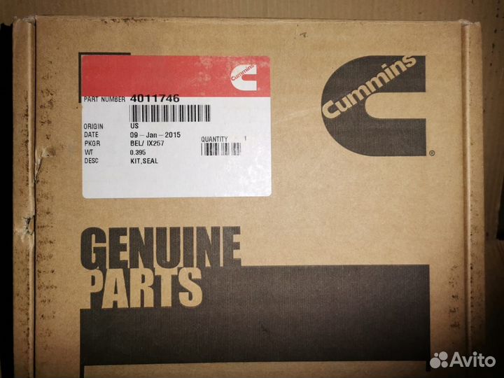 4011746 Набор уплотнений для двигателя Cummins QSV