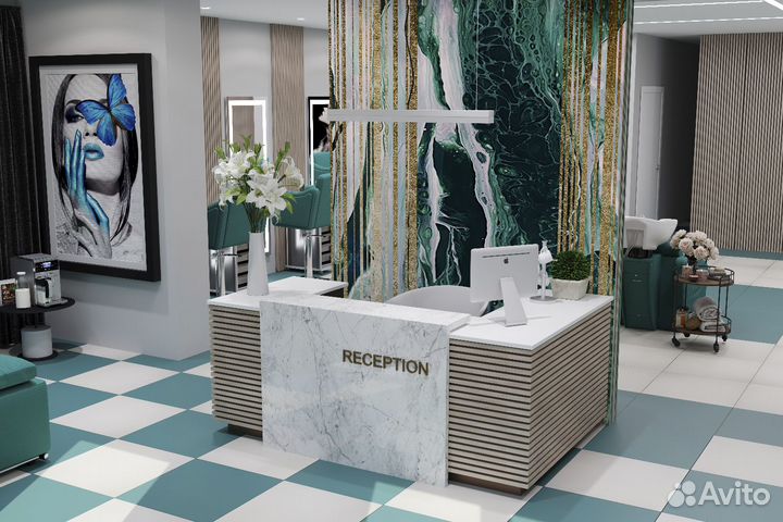 Плитка керамогранит 120x60 Зеленый