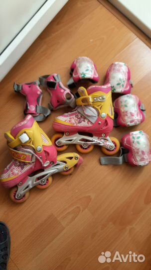 Ролики раздвижные для девочки 27-30