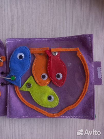 Развивающая книжка из фетра