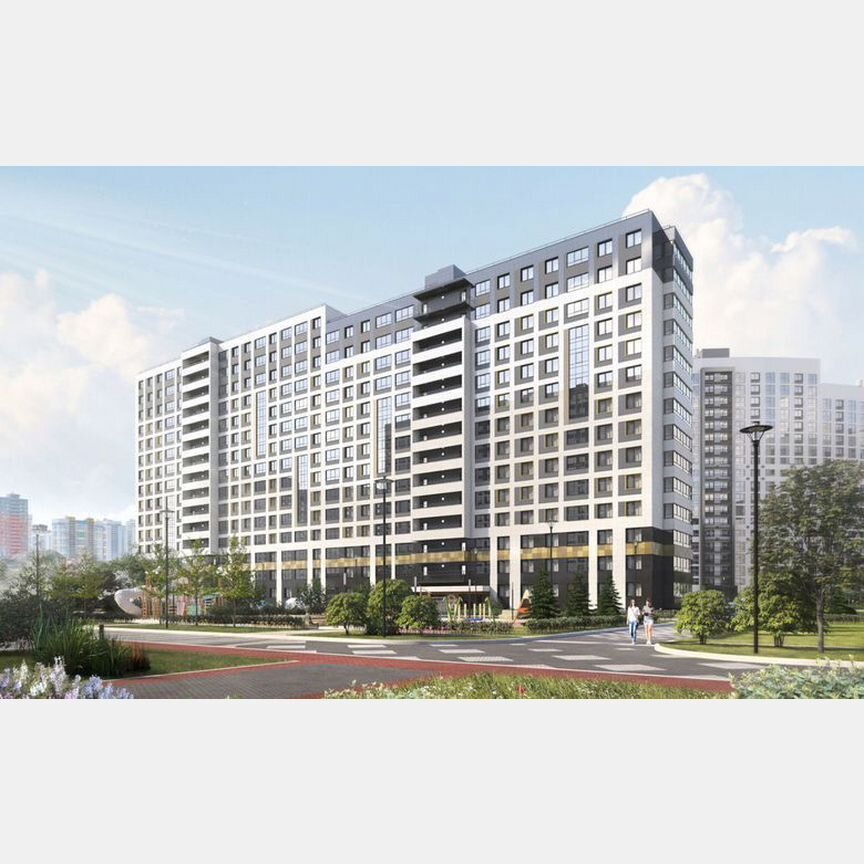 3-к. квартира, 76,9 м², 3/16 эт.