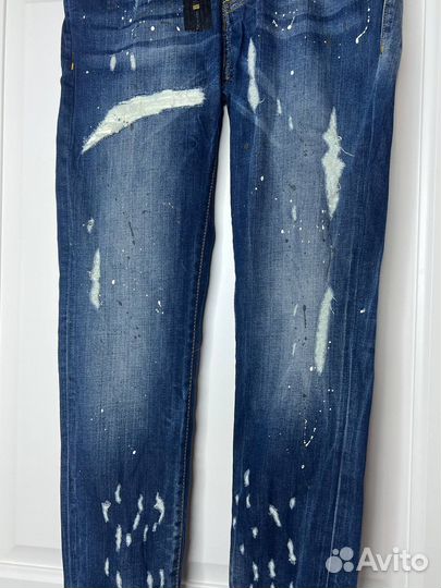 Dsquared2 Paint Distressed Skinny Jeans