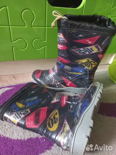 Детские резиновые сапоги