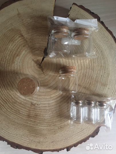 Бутылка стеклянная для декора