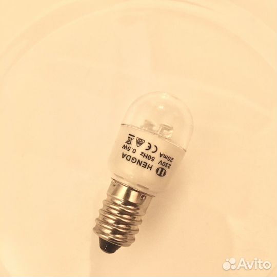 Лампа LED E14 0,5W мини