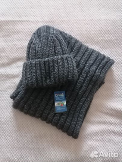 Комплект зимний шапка и снуд