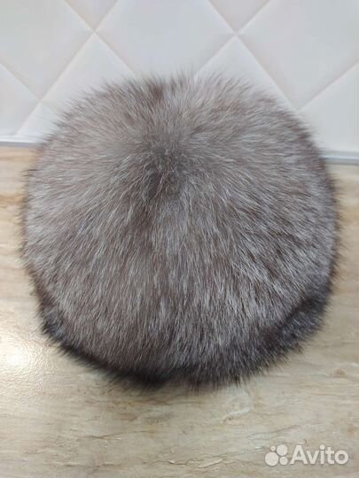 Шапка из чернобурки женская