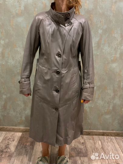 Женское кожаные пальто