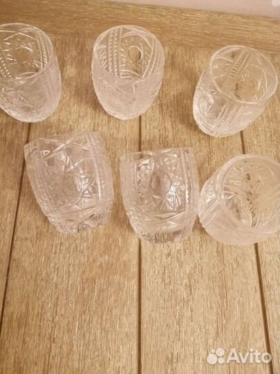 Рюмки, фужеры, стаканы СССР. Хрусталь, позолота