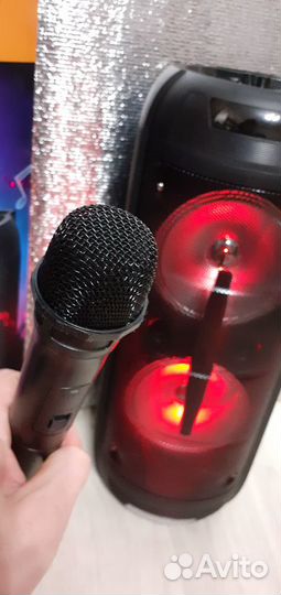 Большая колонка 70см с Беспроводным Микрофоном