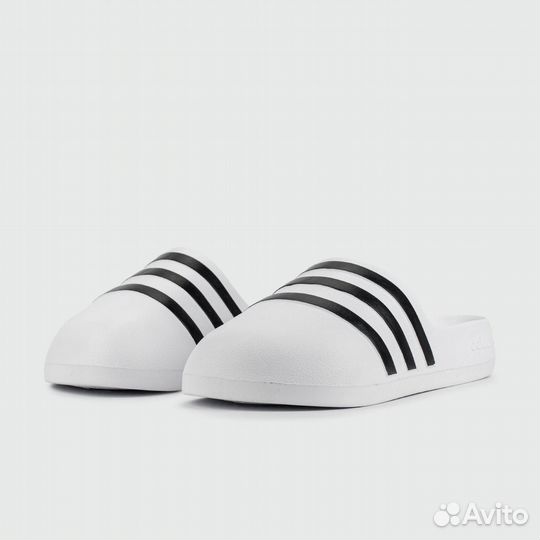 Шлёпки Adidas adifom Slide White Black