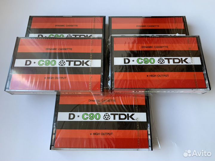 Аудиокассеты новые TDK D C90, оригинал