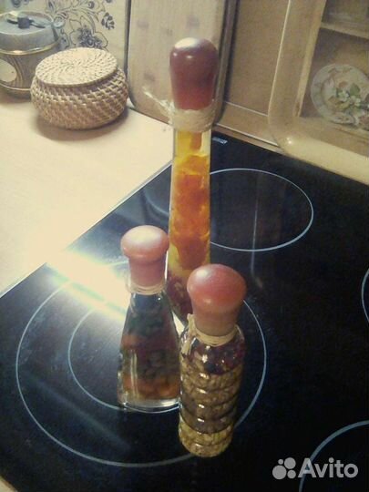 Декоративные бутылочки с овощами 3шт