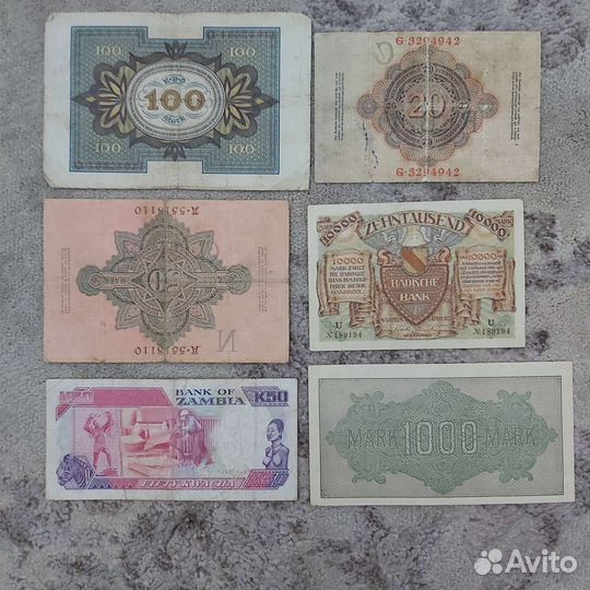 Зарубежные банкноты мира.Бумажные деньги