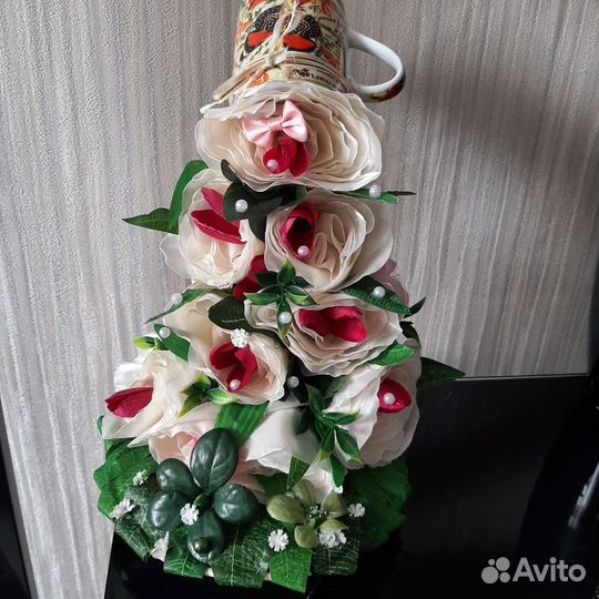 Топиарий парящая чаша ручная работа