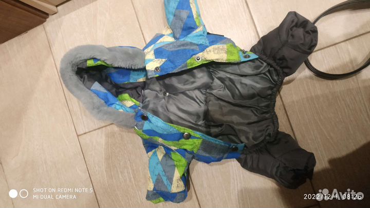 Комбинезон для маленькой собаки зима