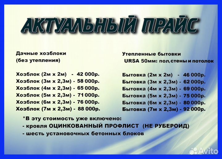 Бытовка / Вагончик / Изготовим за 1-2 дня