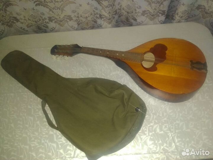 Ленинградская мандолина с чехлом СССР