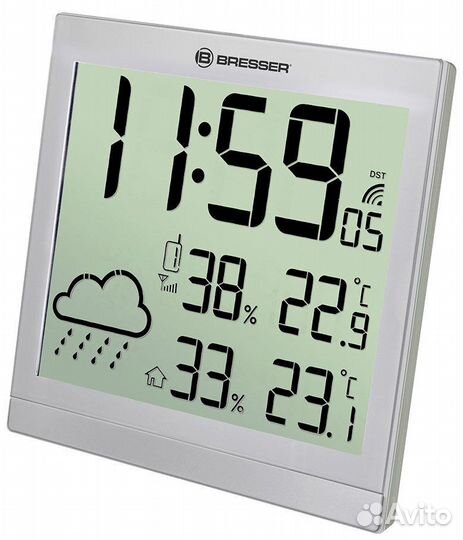 Метеостанция Bresser TemeoTrend JC LCD, серебриста