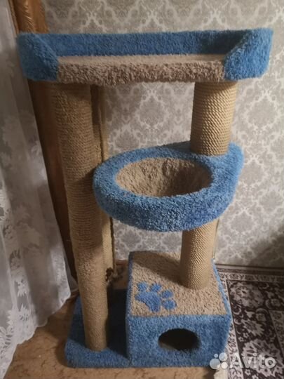 Когтеточка домик для кошки бу