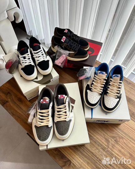 Кроссовки nike air jordan 1 low travis scott