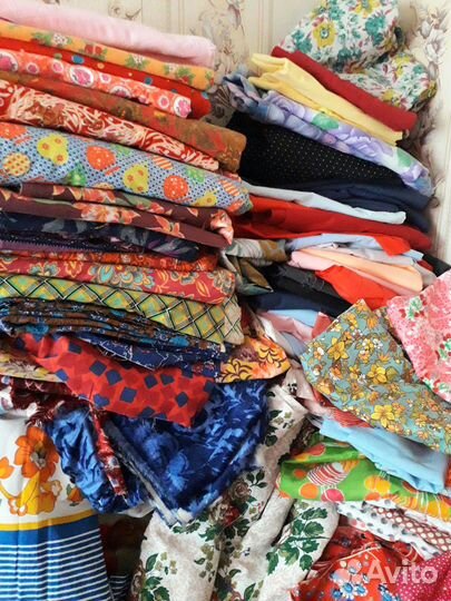 Ткани и отрезы СССР бязь.лен.фланель.штапель