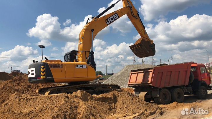 Аренда гусеничного экскаватора с гидромолотом