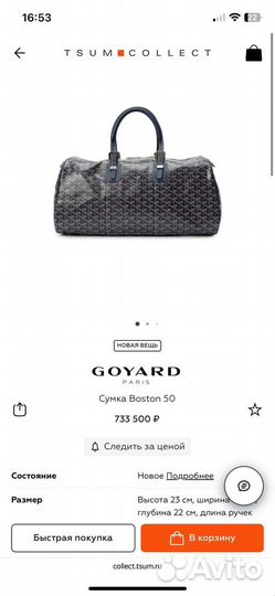 Мужская Дорожная сумка Goyard Boston 50