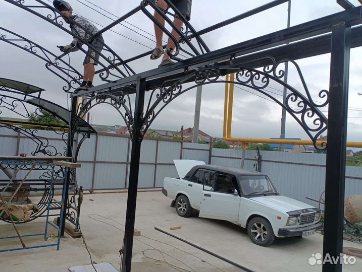 Навесы, козырьки, заборы