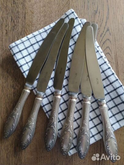 Мельхиоровые столовые ножи СССР