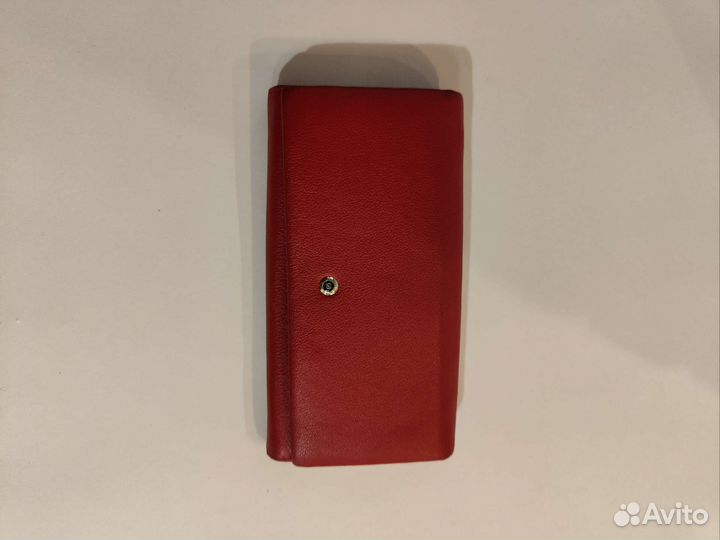 Кошелёк женский кожаный красный в идеале