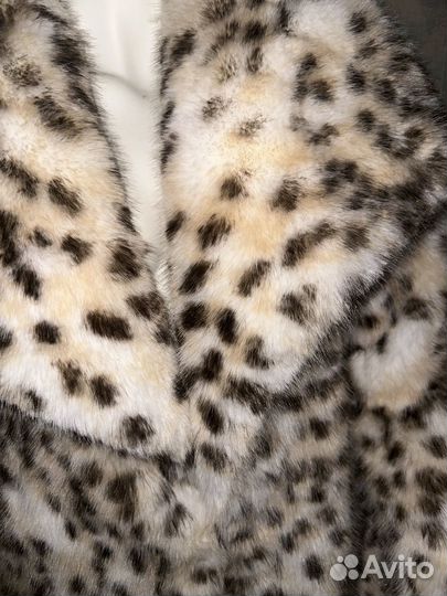 Шуба зимняя искусственная рысь