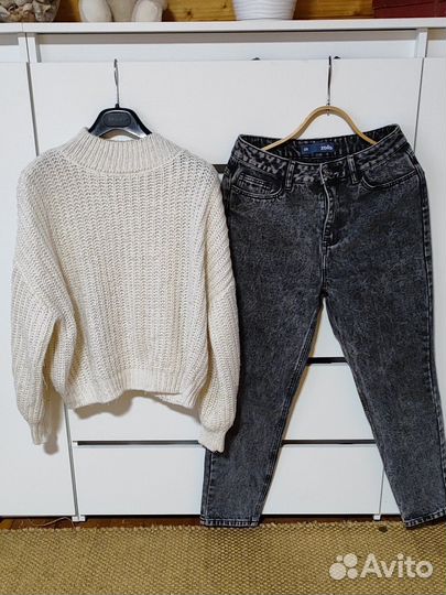 Свитер и джинсы zolla
