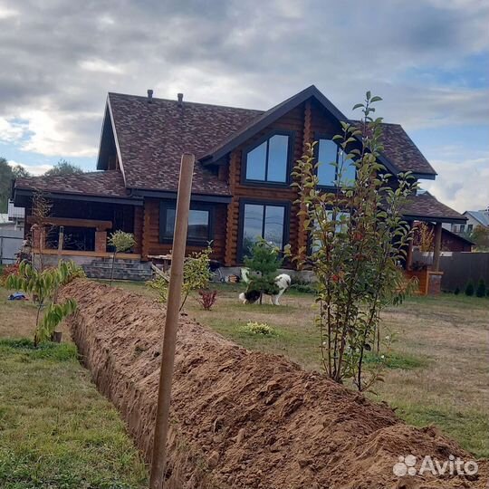 Копка траншей ручной