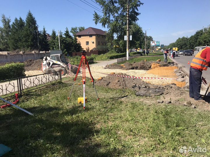 Благоустройство участка, асфальт, плитка