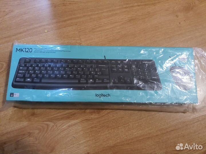 Комплект клавиатура + мышь Logitech MK120
