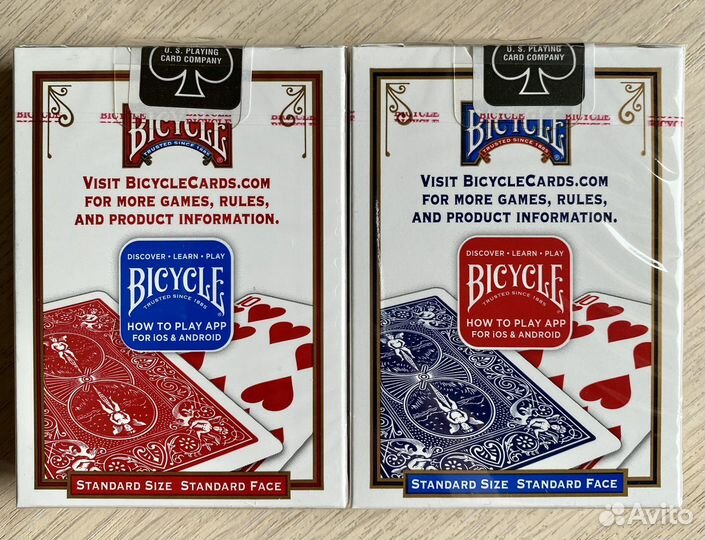 Игральные карты Bicycle Standard Blue / Red