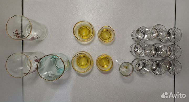 Стаканы рюмки стопки стекло СССР