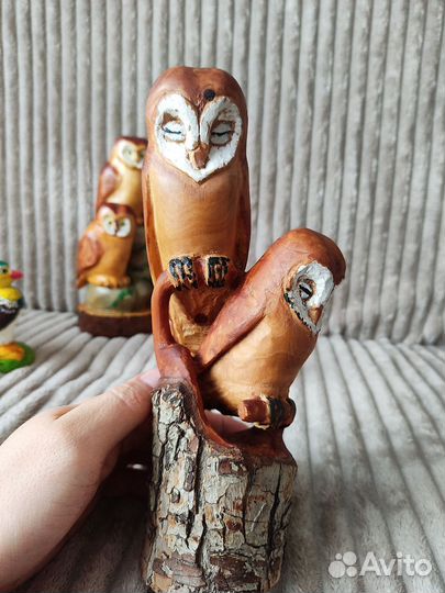 Совы Сипухи из дерева