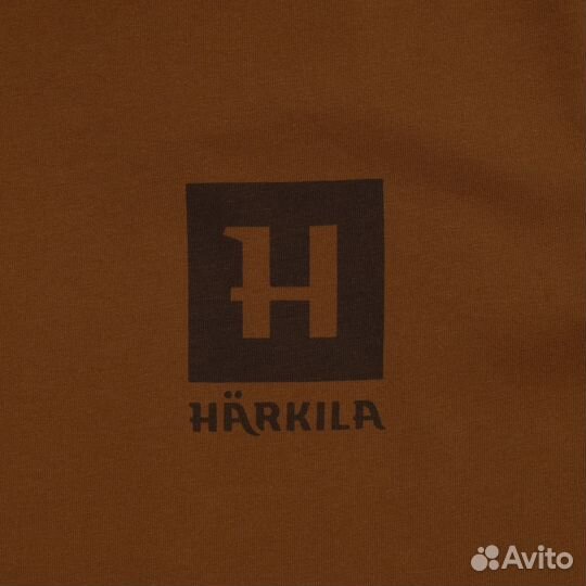 Коричневая футболка для мужчин Harkila хлопок