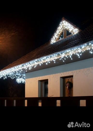 Гирлянда уличная бахрома