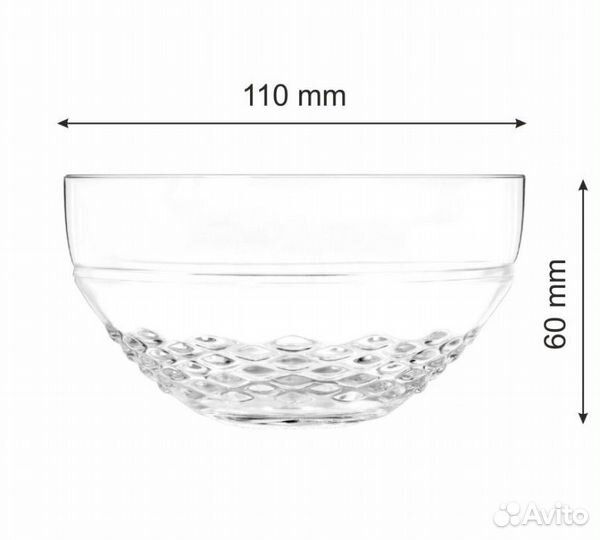 Новый набор бокалов с креманками