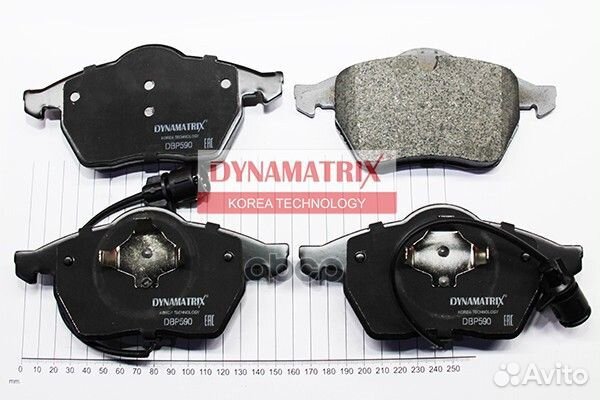 Колодки тормозные DBP590 dynamatrix-korea