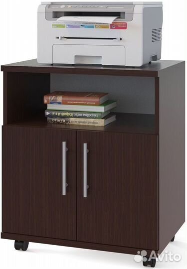Тумба под оргтехнику и канцтовары на колесах