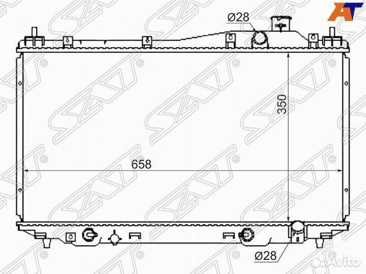 Радиатор Honda Civic 00-06 / Civic Ferio 00-05