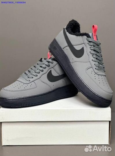 Кроссовки Nike air Force 1 с мехом