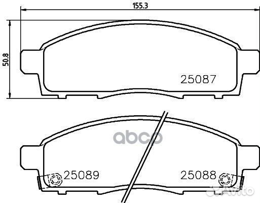 P 54 055 Колодки тормозные mitsubishi pajero SP