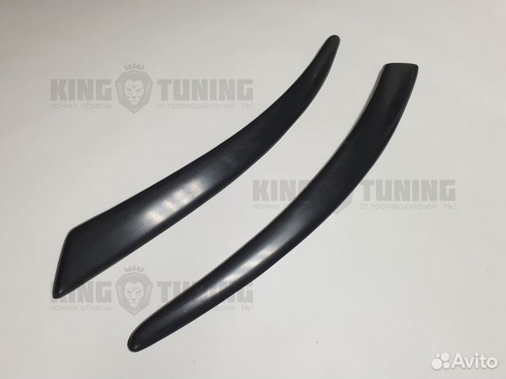 Реснички на фары для Audi A6 C6 (абс пластик)