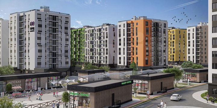 1-к. квартира, 43 м², 4/10 эт.